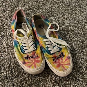 UNIF don’t trip tie dye sneakers